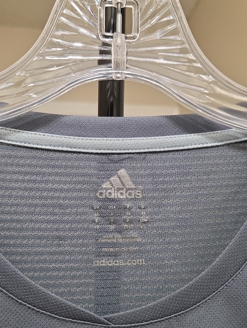 Adidas Women's Light Slate Performance Athletic Tee | Climacool Mesh Running Gym - Picture 5 of 8